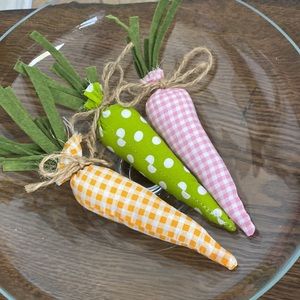 Three Fabric Carrots